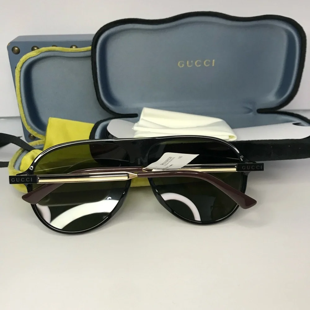 💯 - New Authentic GUCCI GG0829SA 002 Aviator Sunglasses